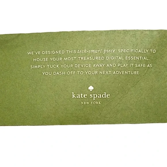 Kate Spade New York Laurel Way Printed Check Wristlet Phone Clutch New Condition - Picture 3 of 7